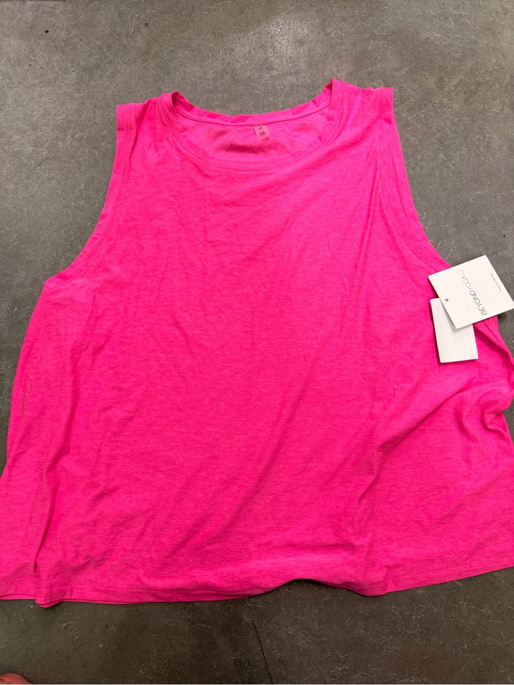 Beyond yoga hot pink tank top sz 2x nwt